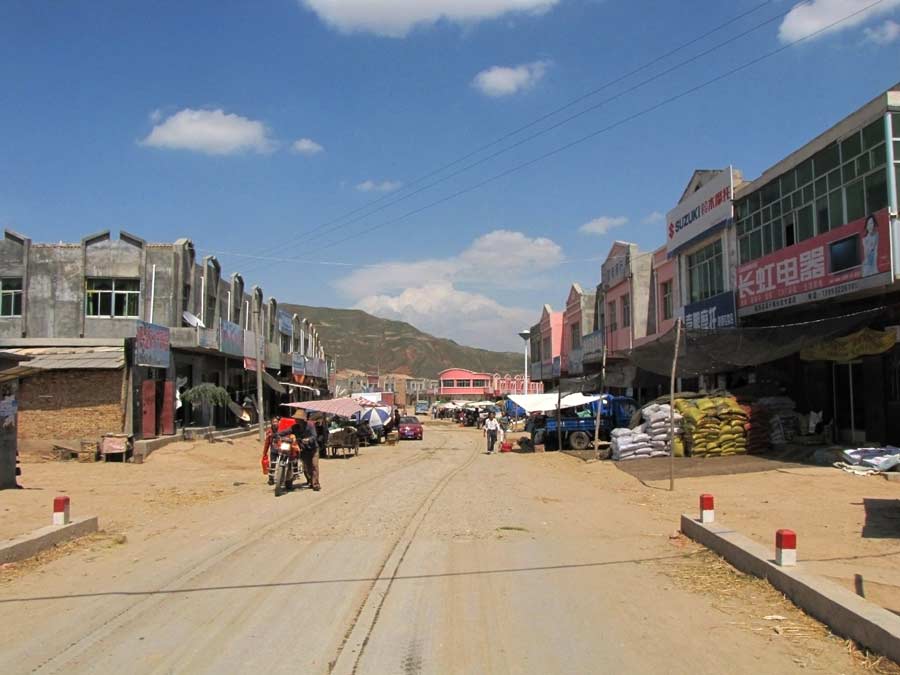 Market is the central point of most small towns