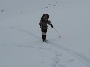 В верховьях Лахумедона можно идти на лыжах